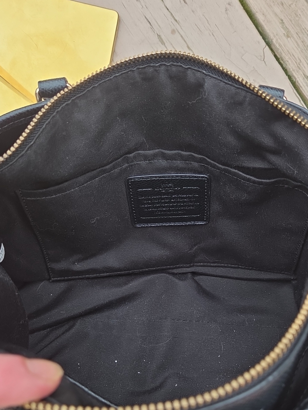 Coach Morgan Satchel F34617 Black & Brown Coated Canvas Monogram $450 Retail EUC - Picture 16 of 17